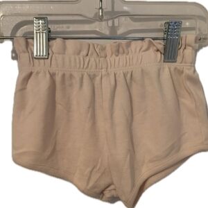 Soft Pink Elastic Waist Shorts